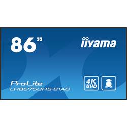 Iiyama ProLite LH8675UHS-B1AG displej Digital Signage Energetická třída (EEK2021): G (A - G) 217.4 cm (85.6 palec) 3840 x 2160 Pixel 24/7 Funkce proti