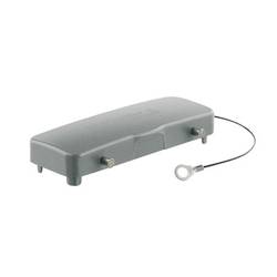 HDC enclosures, Size: 8, Protection degree: IP 65, Cover for lower part of housing, Side-locking clamp on lower side, Standard HDC 24B DODQ 4BO Weidmüller