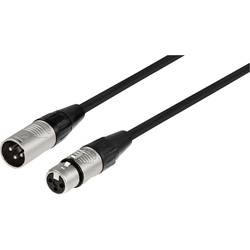 Monacor MECR-100/SW XLR kabel [1x XLR zástrčka - 1x XLR zásuvka] 1 m černá