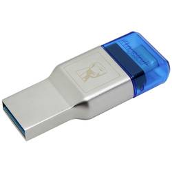 Kingston MobileLite DUO 3C USB3.1+TypeC microSDHC externí čtečka paměťových karet USB 3.2 Gen 1 (USB 3.0) modrá, stříbrná