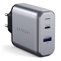 Satechi ST-MCCAM-EU nabíječka na telefon USB 3.0, USB-C® 30 W antracitová