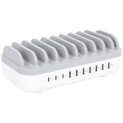 Manhattan 10-Port USB Power Delivery 120 W systém nabíjení a řízení stanice IPhone® 14, 14 pro, 14 pro Max, 13, 13 pro, 13 pro Max, 13 mini, se 2022, X, XS,