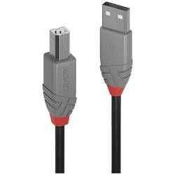 LINDY USB kabel USB 2.0 USB-A zástrčka, USB-B zástrčka 1.00 m černá 36672