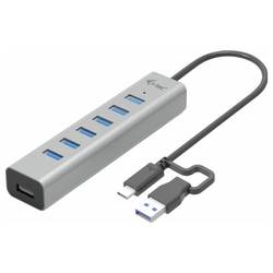 i-tec I-TEC USB-C Charging Metal HUB 7 Port USB kombinovaný hub šedá