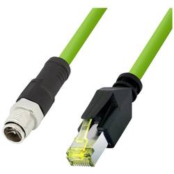 LogiLink CQM035S RJ45 síťové kabely, propojovací kabely CAT 6A 1.00 m zelená samozhášecí, bez halogenů, odolné proti kyselinám, odolné proti UV záření, odolné