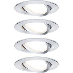 Paulmann Coin Slim LED vestavné svítidlo, LED, pevně vestavěné LED, 18 W, hliník (kartáčovaný), sada 4 ks