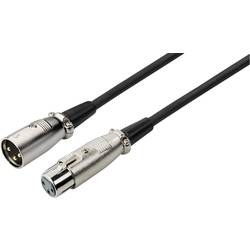 Monacor MEC-20/SW XLR kabel [1x XLR zástrčka - 1x XLR zásuvka] 6 m černá