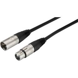 Monacor MECN-1000/SW XLR kabel [1x XLR zástrčka - 1x XLR zásuvka] 10 m černá