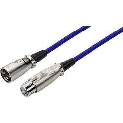 Monacor MEC-100/BL XLR kabel [1x XLR zástrčka - 1x XLR zásuvka] 1 m modrá