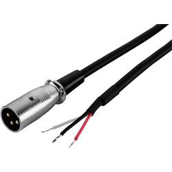 Monacor MCA-100P/XP audio kabelový adaptér [1x XLR zástrčka - 1x kabel s otevřenými konci] 1 m