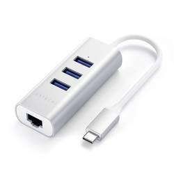 Satechi ST-TC2N1USB31AS USB kombinovaný hub stříbrná