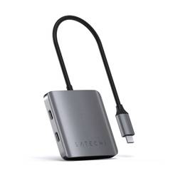 Satechi ST-UC4PHM 4 porty USB kombinovaný hub vesmírná šedá