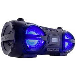 UNIVERSUM BB 500-20 přenosný radiomagnetofon FM AUX, Bluetooth, CD, SD, USB vč. dálkového ovládání, ambient light černá