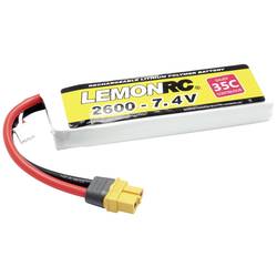 LemonRC akupack Li-Pol (modelářství) 7.4 V 2600 mAh Počet článků: 2 35 C Softcase XT60