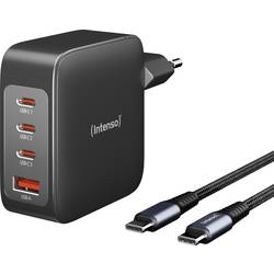 Intenso W140A3C + C520C black USB nabíječka vnitřní USB-C®, USB A Počet výstupů: 4 x GaN, USB Power Delivery (USB-PD)