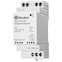 Finder 78.25.1.230.1200 síťový zdroj na DIN lištu, 12 V/DC, 2.1 A, 25 W