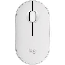 Logitech Pebble Mouse 2 M350s drátová myš Bluetooth® optická bílá 3 tlačítko 400 dpi, 4000 dpi integrovaný scrollpad