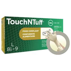 Ansell TouchNTuff 69318070 100 ks přírodní latex jednorázové rukavice Velikost rukavic: S, 6.5, 7 EN 21420:2020