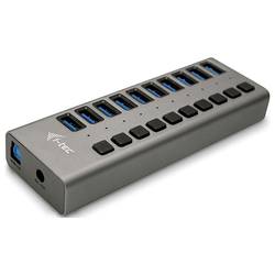 i-tec I-TEC USB 3.0 Charging HUB 10 Port USB kombinovaný hub šedá