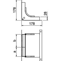 OBO Bettermann 7400621 ohyb (š x v) 190.00 mm x 28.00 mm 1 ks