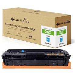 G&G Toner náhradní HP 207X kompatibilní azurová 2450 Seiten Reborn remanufactured 21286