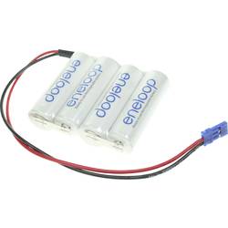 Panasonic eneloop Reihe F1x4 Graupner Akupack 4 x AA s kabelem, se zástrčkou Ni-MH 4.8 V 1900 mAh