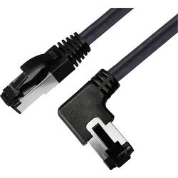 BKL Electronic 144037 RJ45 síťové kabely, propojovací kabely CAT 8.1 S/FTP 2 m černá bez halogenů 1 ks