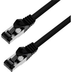 BKL Electronic 144002 RJ45 síťové kabely, propojovací kabely CAT 8.1 S/FTP 1.5 m černá bez halogenů 1 ks