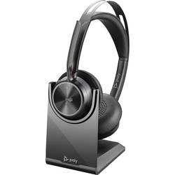 HP Poly Voyager Focus 2 Sluchátka On Ear Bluetooth®, 77Y87AA, stereo, černá, Potlačení hluku