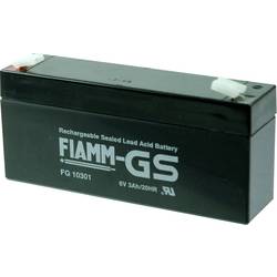 Fiamm PB-6-3 FG10301 olověný akumulátor 6 V 3 Ah olověný se skelným rounem (š x v x h) 134 x 66 x 33 mm plochý konektor 4,8 mm bezúdržbové, nepatrné vybíjení,