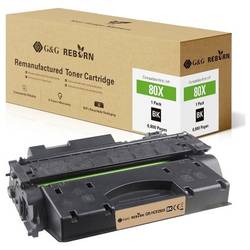 G&G Toner náhradní HP 80X kompatibilní černá 6900 Seiten Reborn remanufactured 21253