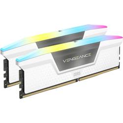 Corsair Vengeance RGB Sada RAM pro PC Retail DDR5 32 GB 2 x 16 GB ECC 6000 MHz 288pin DIMM CL36 CMH32GX5M2E6000C36W