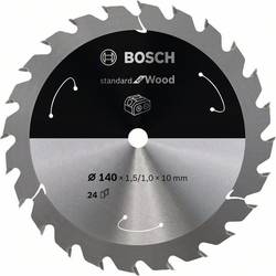 Bosch Accessories Bosch Power Tools 2608837669 tvrdokovový pilový kotouč 140 x 10 mm Počet zubů (na palec): 24 1 ks