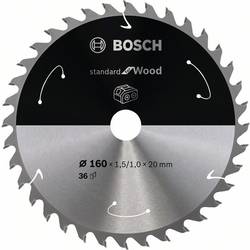 Bosch Accessories Bosch Power Tools 2608837677 tvrdokovový pilový kotouč 160 x 20 mm Počet zubů (na palec): 36 1 ks