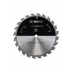 Bosch Accessories Bosch Power Tools 2608837679 tvrdokovový pilový kotouč 165 x 10 mm Počet zubů (na palec): 24 1 ks