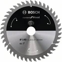 Bosch Accessories Bosch Power Tools 2608837672 tvrdokovový pilový kotouč 140 x 20 mm Počet zubů (na palec): 42 1 ks