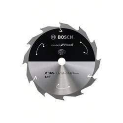 Bosch Accessories Bosch Power Tools 2608837680 tvrdokovový pilový kotouč 165 x 15.875 mm Počet zubů (na palec): 12 1 ks