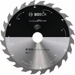 Bosch Accessories Bosch Power Tools 2608837724 tvrdokovový pilový kotouč 216 x 30 mm Počet zubů (na palec): 24 1 ks