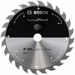 Bosch Accessories Bosch Power Tools 2608837702 tvrdokovový pilový kotouč 184 x 20 mm Počet zubů (na palec): 24 1 ks