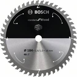 Bosch Accessories Bosch Power Tools 2608837701 tvrdokovový pilový kotouč 184 x 16 mm Počet zubů (na palec): 48 1 ks