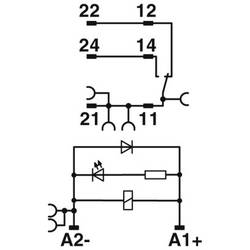 Phoenix Contact RIF-1-RPT-LDP-24DC/1X21MS reléový modul, 10 ks