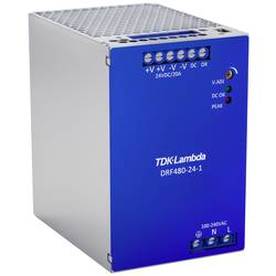 TDK-Lambda DRF480-24-1 síťový zdroj na DIN lištu, 24 V/DC, 480 W, výstupy 1 x