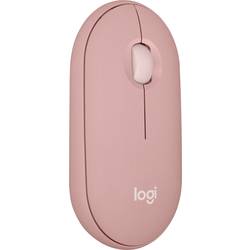 Logitech Pebble Mouse 2 M350s - TONAL ROSE - EMEA-808 drátová myš Bluetooth® optická růžová 3 tlačítko 400 dpi, 4000 dpi integrovaný scrollpad