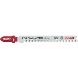 Bosch Professional 2608655102 List přímočaré pily PRO Plastics PMMA clean T102BF, 92 mm, 2dílná 2 ks