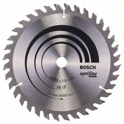 Bosch Accessories Optiline Wood 2608640818 tvrdokovový pilový kotouč 184 x 16 x 2.6 mm Počet zubů (na palec): 36 1 ks