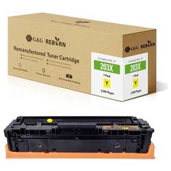 G&G Toner náhradní HP 203X kompatibilní žlutá 2500 Seiten Reborn remanufactured 21267