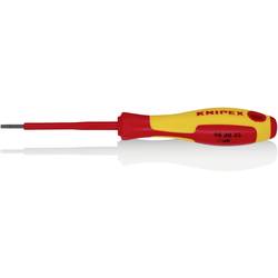 Knipex VDE VDE šroubovák pro šrouby Microstix Šířka čepele: 2.5 mm Délka dříku: 75 mm DIN EN 60900