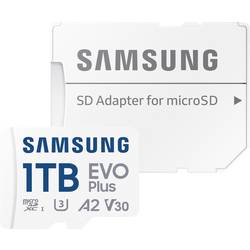 Samsung microSD Card EVO Plus paměťová karta microSD Retail 1 TB A2 Application Performance Class, v30 Video Speed Class, UHS-Class 3, Class 10 vodotěsné, vč.