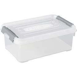 Curver 243810 Úložný box HANDY stohovatelné (d x š x v) 294 x 194 x 110 mm transparentní, stříbrná 1 ks