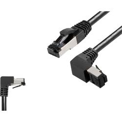 BKL Electronic 144017 RJ45 síťové kabely, propojovací kabely CAT 8.1 S/FTP 1 m černá bez halogenů 1 ks